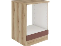 Optifit Einbauküchen|Küchenschränke<Bari407 Küchen-Herdumbau 60 cm Rostrot