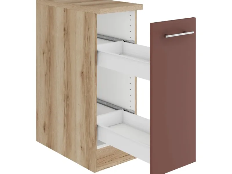 Discount Optifit Bari407 Küchen-Unterschrank 30 cm Rostrot