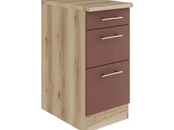 Discount Optifit Bari407 Küchen-Unterschrank 40 cm Rostrot