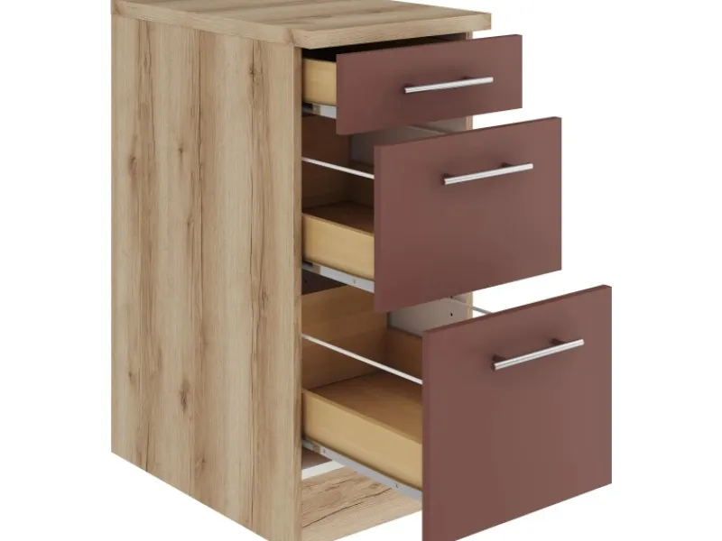 Discount Optifit Bari407 Küchen-Unterschrank 40 cm Rostrot