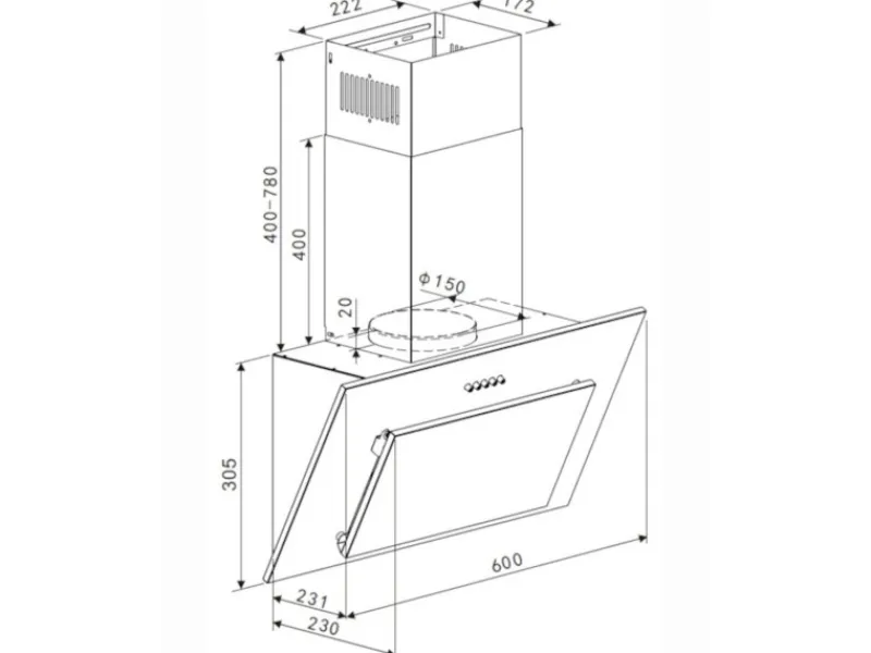 Clearance Optifit Bari407 Küchenzeile 270 cm Rostrot