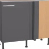 Clearance Optifit Eckunterschrank für Geschirrsp. Ingvar420 100/65x87x58,4 cm Anthr. Matt