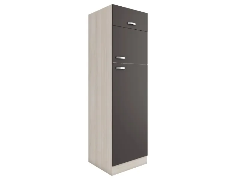 Optifit Faro220 Küchen-Geräteumbauschrank 60 cm Anthrazit< Kühlschränke|Küchenschränke