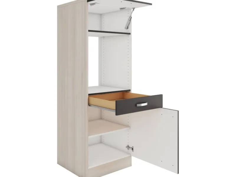 Clearance Optifit Faro220 Küchen-Geräteumbauschrank 60 cm Anthrazit