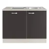 Optifit Faro220 Küchen-Spülenschrank-Set Anthrazit< Küchenschränke