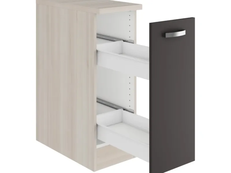 Optifit Faro220 Küchen-Unterschrank 30 cm Anthrazit< Küchenschränke