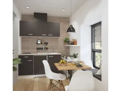Optifit Faro220 Miniküche 150 cm Anthrazit< Miniküchen|Kochfelder