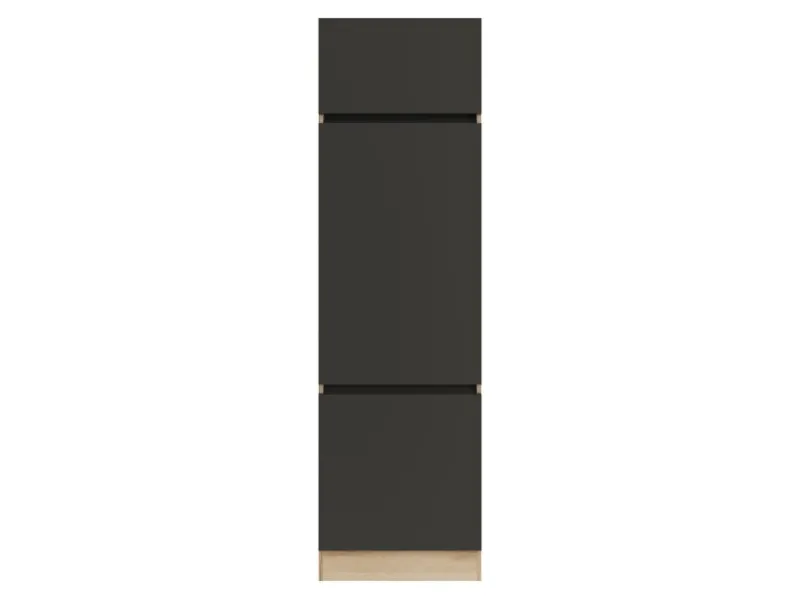 Optifit Hochschrank f. Kühlschrank 60x206,8x57cm Noah420 Anthra. WildEiche NB< Küchenschränke