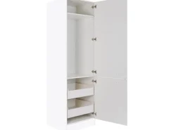 Optifit Kühlschränke<Hochschrank Salo214 60 cm x 206,8 cm x 57,1 cm Weiß