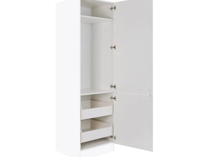Optifit Kühlschränke<Hochschrank Salo214 60 cm x 206,8 cm x 57,1 cm Weiß