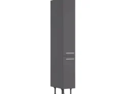 Optifit Küchenregale|Vorratsbehälter<Küchen-Apothekerschrank Ingvar420 30cmx 211,8cmx 58,4cm Anthrazit Matt