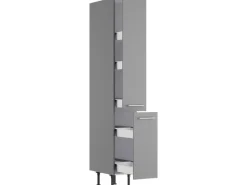 Optifit Küchenschränke<Küchen-Apothekerschrank Mats825 30 cm x 211,8 cm x 58,4 cm Basaltgrau