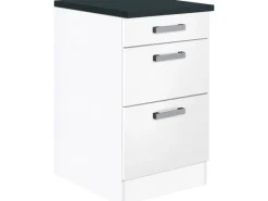 Optifit Küchen-Auszugsunterschrank Salo214 50 cm Weiß< Küchenschränke