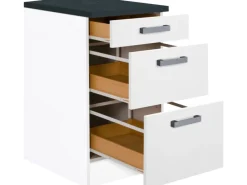 Optifit Küchen-Auszugsunterschrank Salo214 50 cm Weiß< Küchenschränke