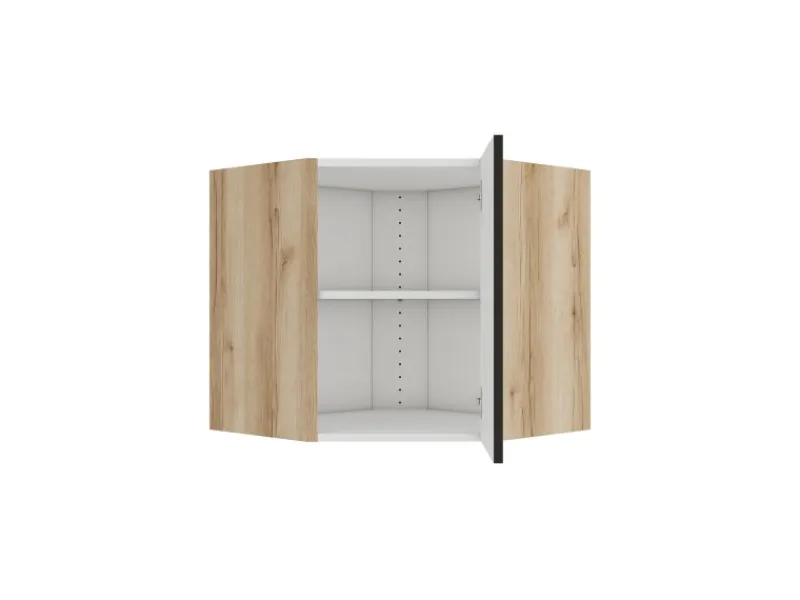 Optifit Küchen-Eckoberschrank 60 x 57,6 x 34,6 cm Noah420 Wildeiche NB< Küchenschränke