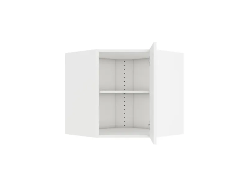 Optifit Küchen-Eckoberschrank 60 x 57,6 x 34,6 cm Luca932 Weiß Anthrazit< Küchenschränke