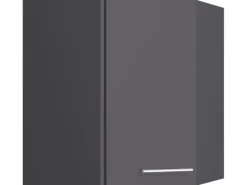 Optifit Küchen-Eckoberschrank Ingvar420 60/60cm x 70,4cm x 34,9cm Anthrazit/Matt< Küchenschränke
