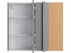 Optifit Küchen-Eckoberschrank Mats825 80/45 x 70,4 x 34,9 cm Basaltgrau< Küchenschränke