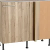 Optifit Küchen-Eck-Unterschrank Erik290 100/65 x 87 x 58,4 cm Wildeiche< Küchenschränke|Einbauküchen