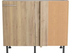 Optifit Küchen-Eck-Unterschrank Erik290 100/65 x 87 x 58,4 cm Wildeiche< Küchenschränke|Einbauküchen