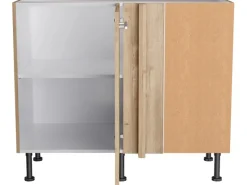 Optifit Küchen-Eck-Unterschrank Erik290 100/65 x 87 x 58,4 cm Wildeiche< Küchenschränke|Einbauküchen