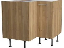 Optifit Küchen-Eck-Unterschrank Erik290 90/90 cm x 87 cm x 58,4 cm Wildeiche< Küchenschränke