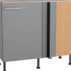 Optifit Küchenschränke<Küchen-Eck-Unterschrank Mats825 100/65 x 87 x 58,4 cm Basaltgrau
