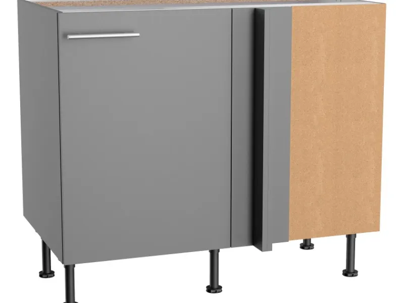 Optifit Küchenschränke<Küchen-Eck-Unterschrank Mats825 100/65 x 87 x 58,4 cm Basaltgrau