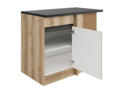 Sale Optifit Küchen-Eck-Unterschrank 100 x 88 x 60 cm Kaya290 Nachbildung Wildeiche
