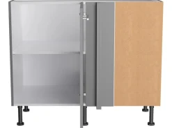 Optifit Küchenschränke<Küchen-Eckunterschrank f. Geschirrsp. Mats825 100/65x87x58,4cm Basaltgr.