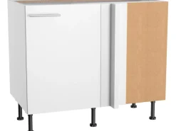 Discount Optifit Küchen-Eck-Unterschrank für Geschirrsp. Bengt932 100/65x 87x 58,4cm Weiß