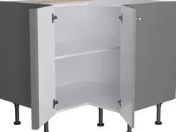 Hot Optifit Küchen-Eck-Unterschrank Mats825 90/90 cm x 57 cm x 58,4 cm Basaltgrau