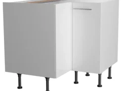 Outlet Optifit Küchen-Eck-Unterschrank Rurik986 90/90 cm x 87 cm x 58,4 cm Weiß