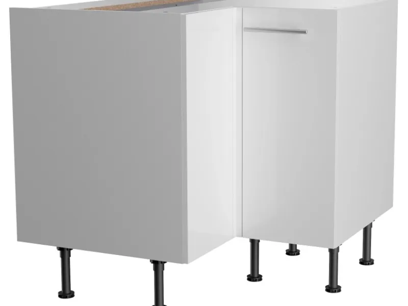 Outlet Optifit Küchen-Eck-Unterschrank Rurik986 90/90 cm x 87 cm x 58,4 cm Weiß
