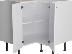 Outlet Optifit Küchen-Eck-Unterschrank Rurik986 90/90 cm x 87 cm x 58,4 cm Weiß