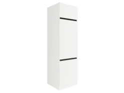 Outlet Optifit Küchen-Hochschrank f. Kühlschr. 60x206,8x57,1cm Luca932 Weiß Anthra. Weiß-Anthrazit