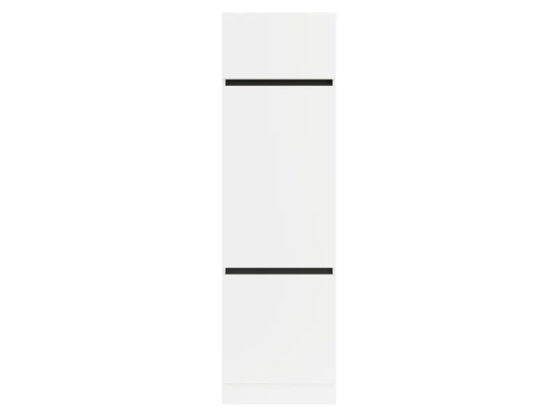 Outlet Optifit Küchen-Hochschrank f. Kühlschr. 60x206,8x57,1cm Luca932 Weiß Anthra. Weiß-Anthrazit