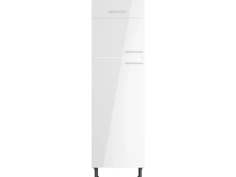 Optifit Küchen-Hochschrank für Kühl-Gefrier-Kombi Rurik986 60 cm Weiß< Kühlschränke|Einbauküchen
