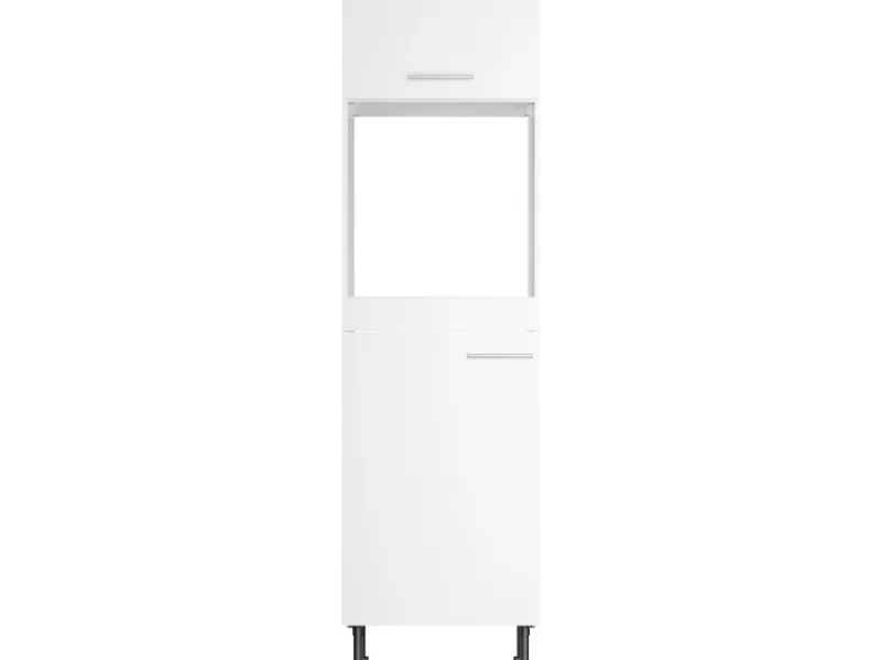 Optifit Küchen-Hochschrank für Backofen und Kühlschrank Bengt932 60 cm Weiß< Kühlschränke|Küchenschränke