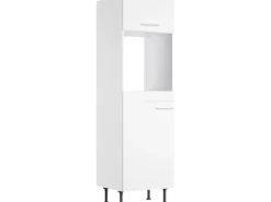 Optifit Küchen-Hochschrank für Backofen und Kühlschrank Bengt932 60 cm Weiß< Kühlschränke|Küchenschränke
