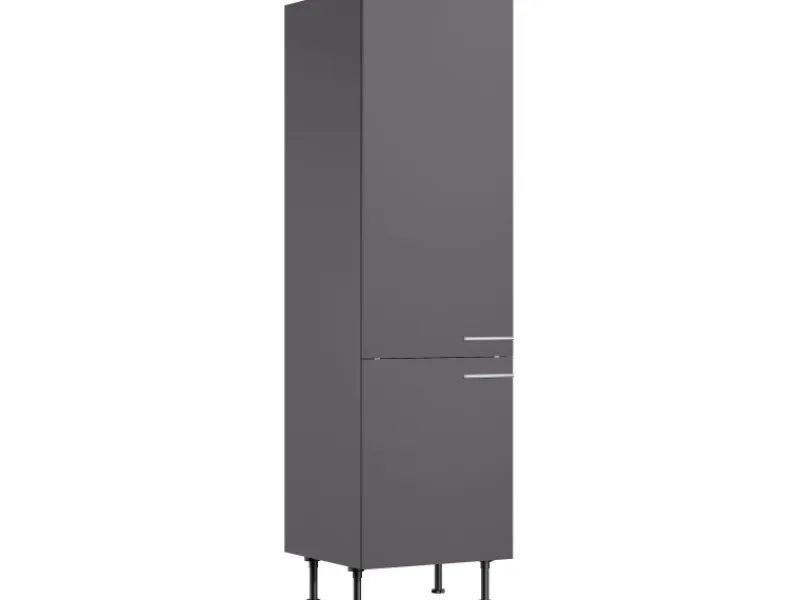 Optifit Küchenschränke<Küchen-Hochschrank Ingvar420 60 cm x 211,8 cm x 58,4 cm Anthrazit Matt