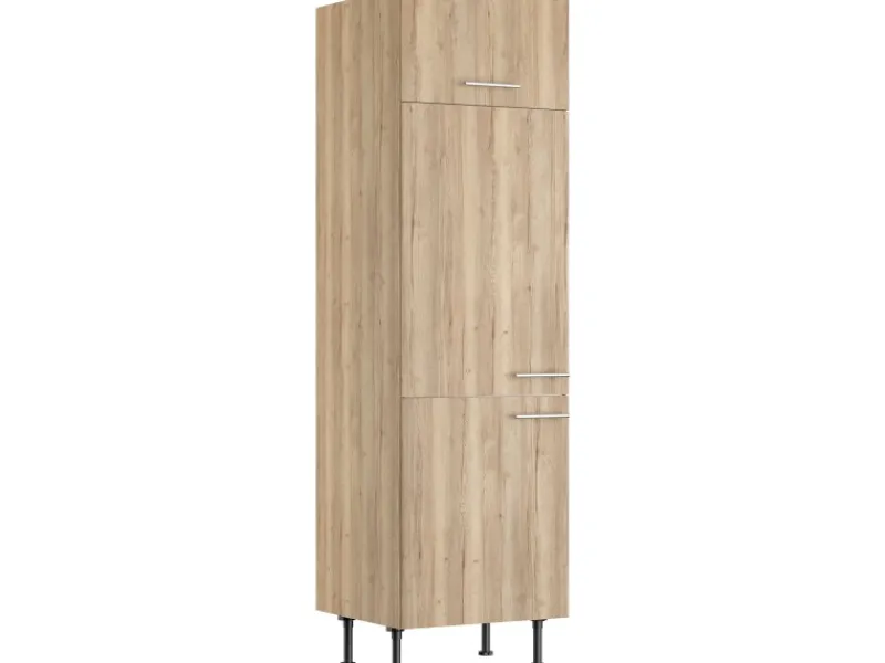 Optifit Kühlschränke|Küchenschränke<Küchen-Hochschrank für Kühlschr. Erik290 60cmx211,8cmx60cm WildEiche