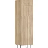 Optifit Kühlschränke|Küchenschränke<Küchen-Hochschrank für Kühl-Gefrier-Kombi Erik290 60 cm Wildeiche
