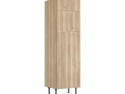 Optifit Kühlschränke|Küchenschränke<Küchen-Hochschrank für Kühl-Gefrier-Kombi Erik290 60 cm Wildeiche
