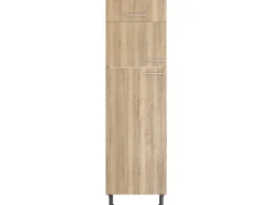 Optifit Kühlschränke|Küchenschränke<Küchen-Hochschrank für Kühl-Gefrier-Kombi Erik290 60 cm Wildeiche