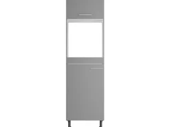 Optifit Kühlschränke|Einbauküchen<Küchen-Hochschrank für Backofen und Kühlschrank Mats825 60 cm Basaltgrau
