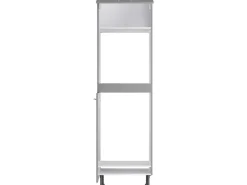 Optifit Kühlschränke|Einbauküchen<Küchen-Hochschrank für Backofen und Kühlschrank Mats825 60 cm Basaltgrau