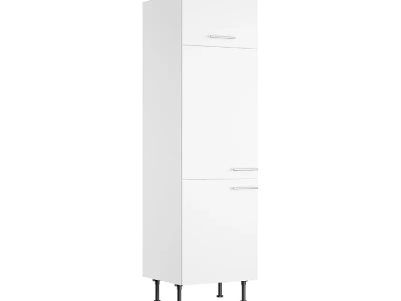 Optifit Küchen-Hochschrank für Kühlschrank Bengt932 60cm x 211,8cm x 58,4cm Weiß< Kühlschränke