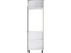 Optifit Küchen-Hochschrank für Kühlschrank Linus984 60 cm Anthrazit-Wildeiche< Kühlschränke