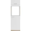 Optifit Küchen-Hochschrank Dakar286 60cm Weiß Sgl. für Backof. und Kühlschr.< Kühlschränke